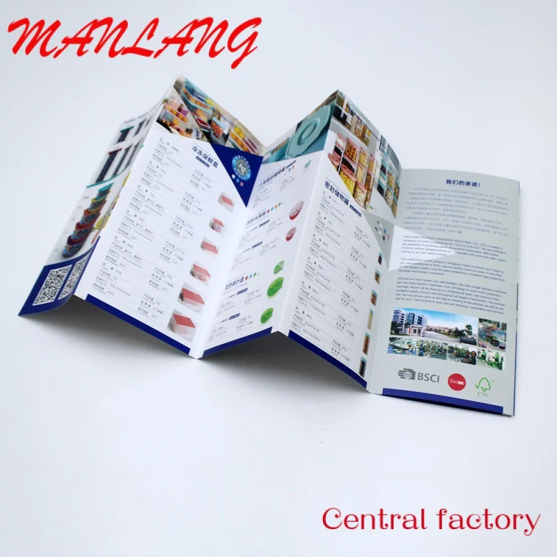Custom print your logo using brochure book print product catalogue catalog folded leaflet flyer printing