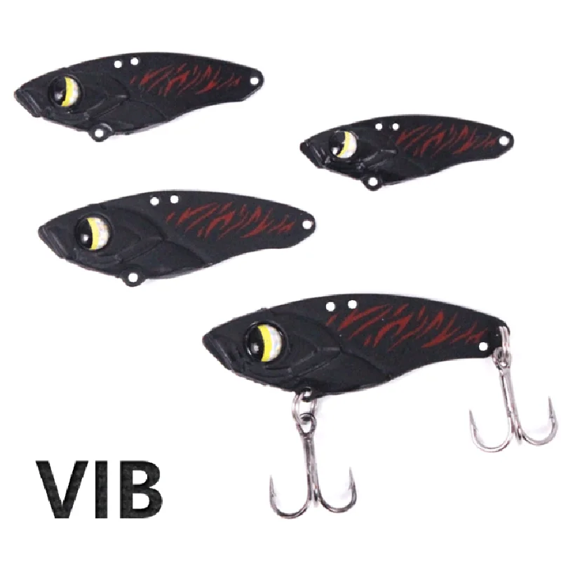 10PCS Metal Blade Fishing Lures Hard VIB Crank Baits Sinking Treble Hook 5-14g