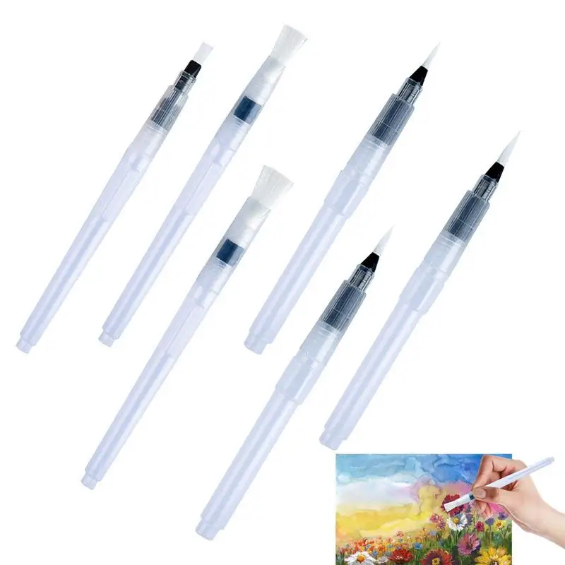 

Watercolor Brush Pens Pens Brush Set For Water Paint Easy To Clean Watercolor Brush Multipurpose For DIY Painting Lettering