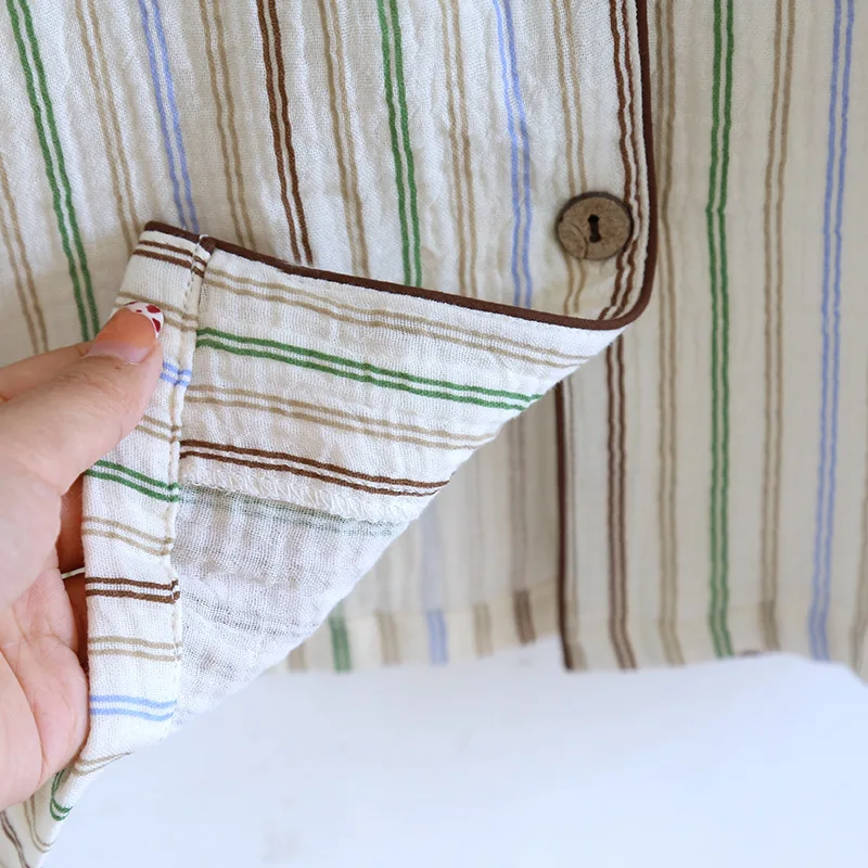 2024 New Women's Summer Pajama Set 100% Cotton Short Sleeves+Shorts+Pants Three Piece Cute Large Home Fury Set Sleepwear