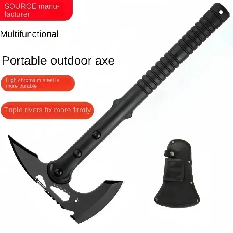Multi-function tactical axe mountain blade hand axe knife outdoor self-defense survival weapon special firewood chopping enginee
