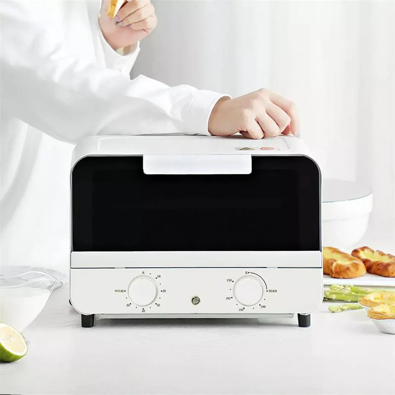 Electric Small Oven 12L Multi-Function Stainless Steel Mini Baking Oven with Timer Adjustable Temperature Toaster Pizza