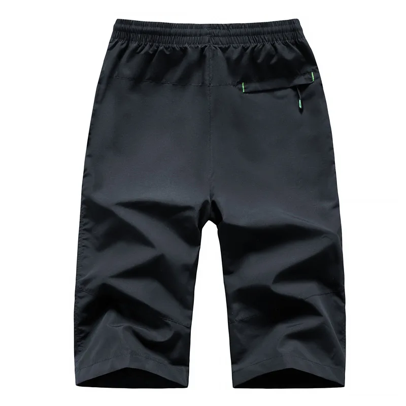 Summer Sports Cropped Trousers Quick-drying Large Size 7XL 8XL Men's Casual 3/4 Pants Thin Workout Mens Fashion Baggy Shorts 2