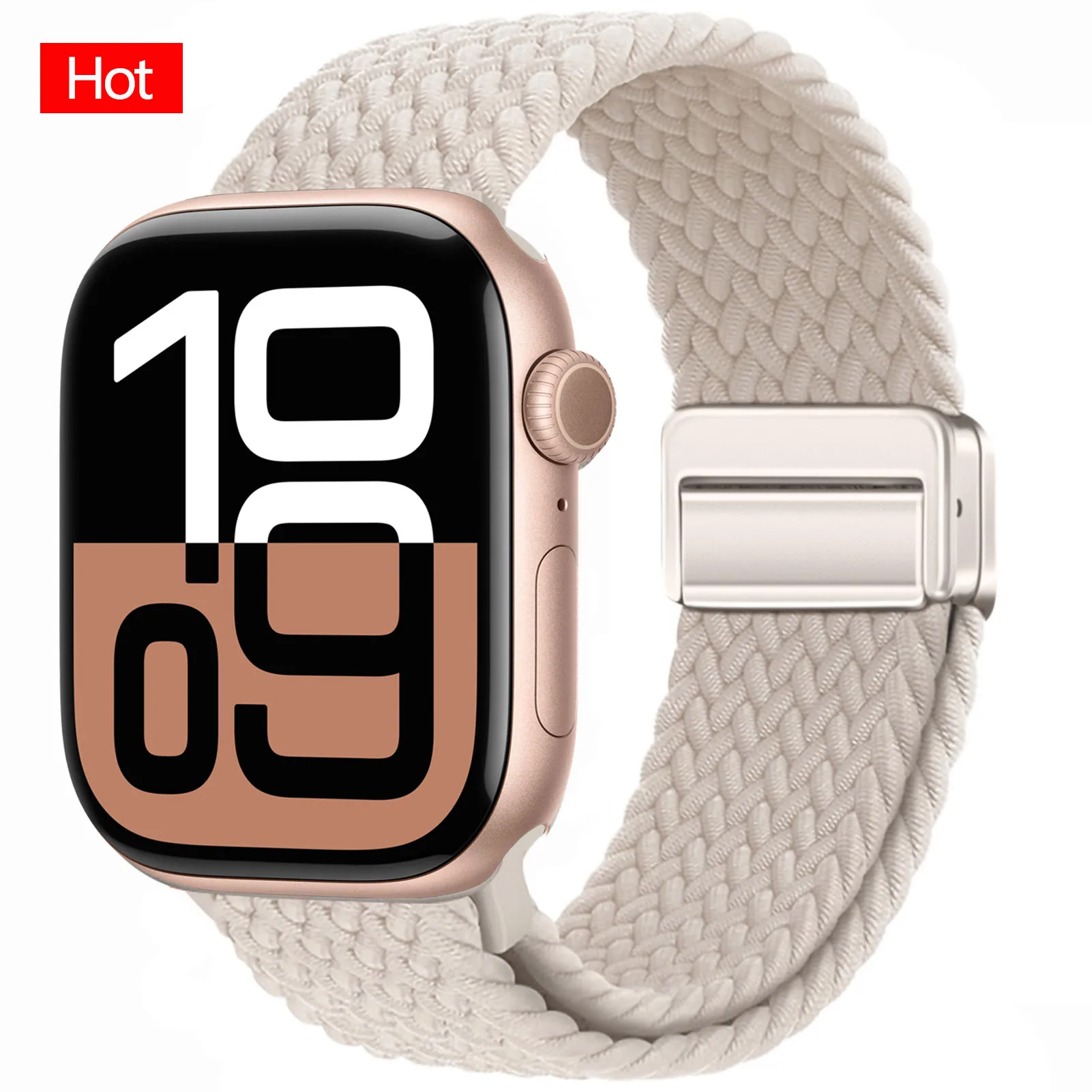 Magnetic Braided Nylon Watch Strap Bracelet