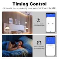 Manhot Matter WiFi Smart Wall Light Switch 1 2 3 4 Gangs with Neutral Wire Push  Physical Light Switches work with Homekit App - Image 4