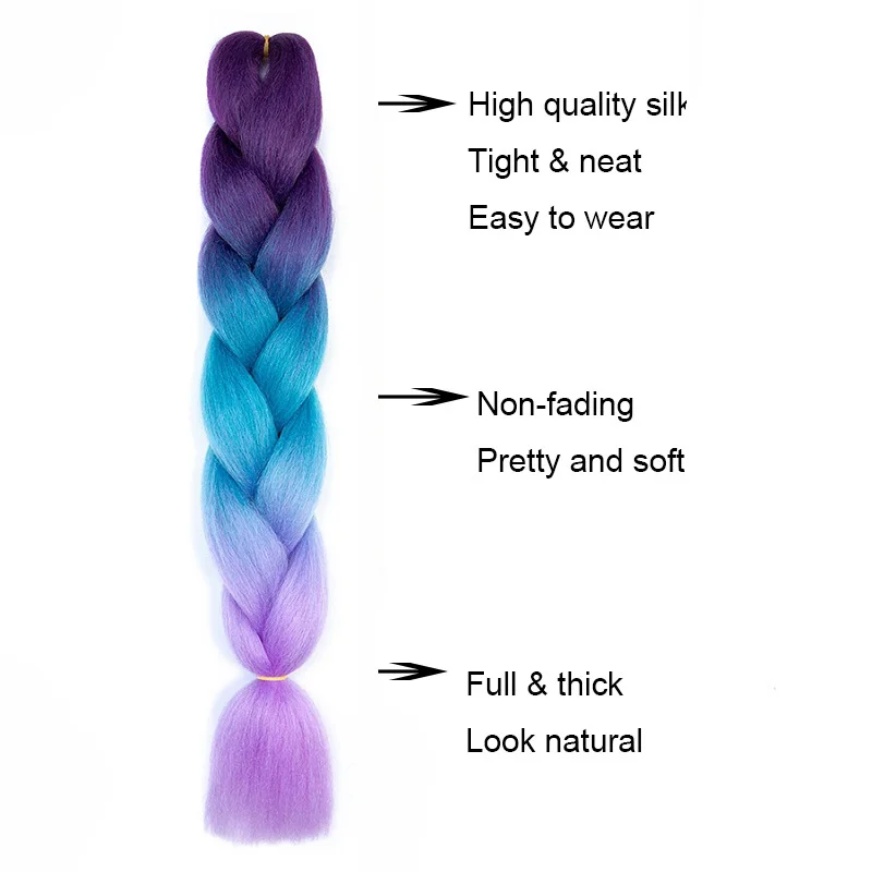 WIGSIN 24 Inch Jumbo Braiding Hair Extension