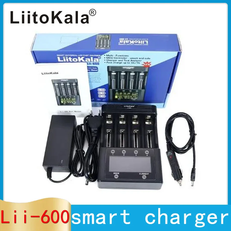 

LiitoKala Lii-PD2 LII-PD4 Lii-500 Lii-600 Lii-S8 AA and AAA rechargeable battery chargers 18650 26650 21700 1.2V 3.7V 3.2V