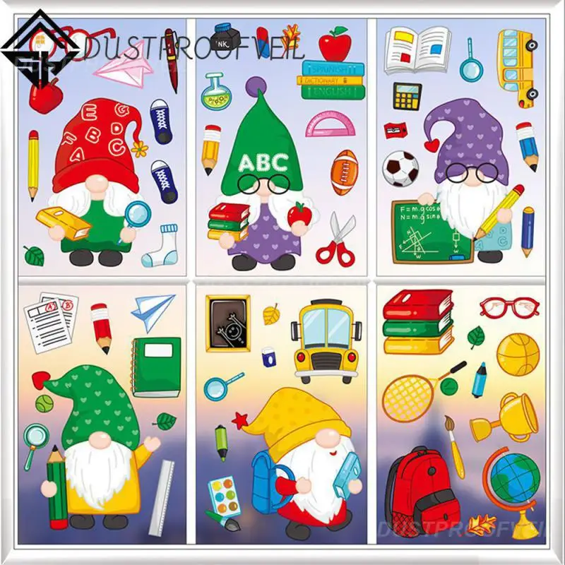 

Прочные Мультяшные наклейки, прозрачные креативные наклейки на окна, высокое качество, легко приклеивается, стильное украшение для окна