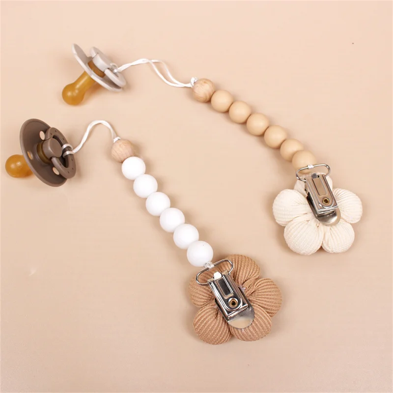 Pacifier Clip Silicone Baby Pacifiers Chain Nipple Bracket Holder for Nipples Toddler Toys Newborn Shower Gift
