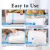 6 Pack Vacuum Storage Bags  Space Saver Bags Vacuum Sealer Bags for Clothes Comforters Blankets Bedding Home Travel Organizer 2