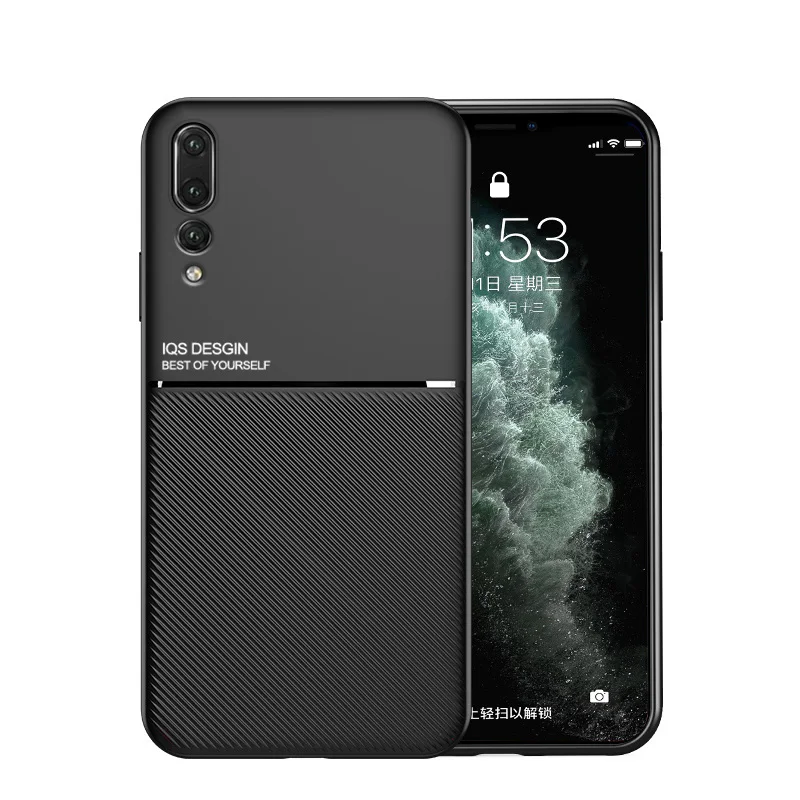 Magnetic Leather Shockproof Back Cover Case