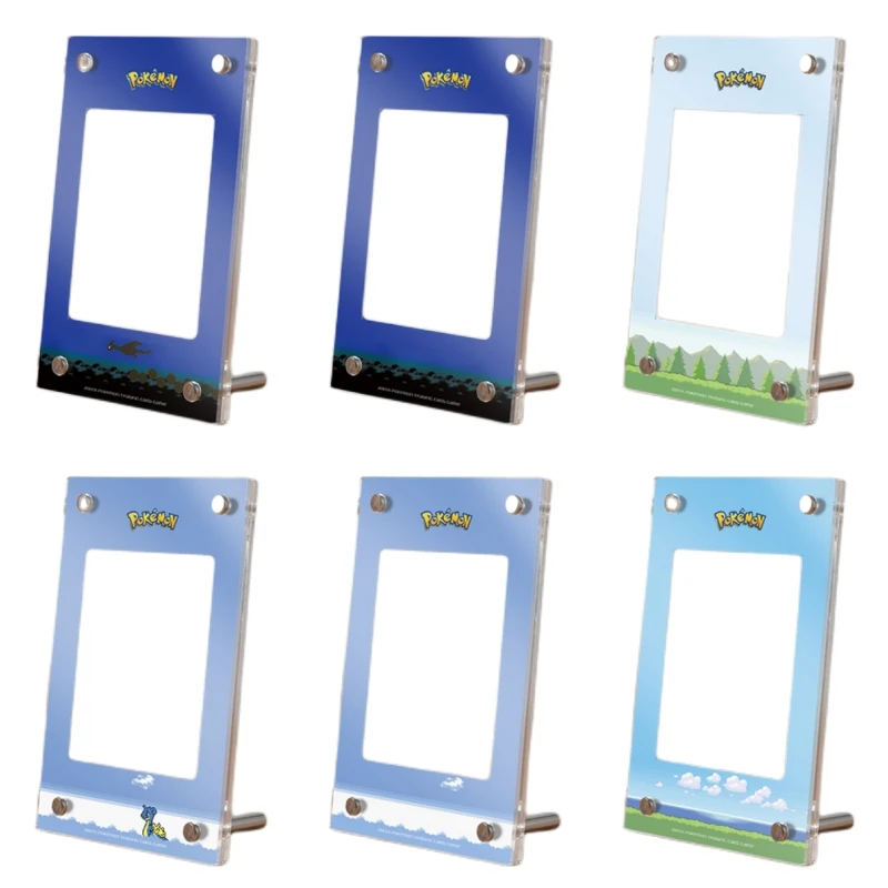 

Pokemon Ptcg MINI Version Acrylic Card Brick Shield Small Photo Frame Display Box Classics Anime Collection Cards Toy Gift