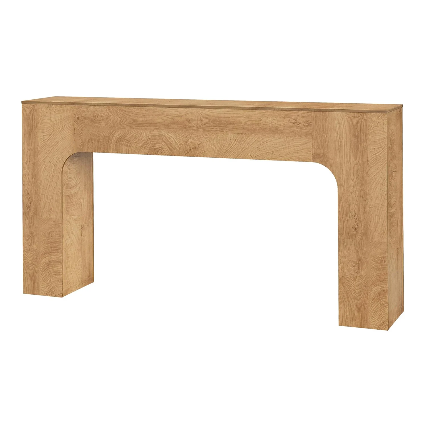 120 cm/160 cm Konsolentisch aus Holz, rechteckiger Sofatisch hinter der Couch, Bauernhaus-Eingangstisch für Foyer, Flur, Schlafzimmer – Detail 16