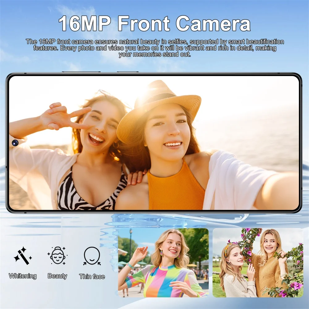 K-Touch C26 Ultra Mobile Phones Android 15 Smartphone Cell phone 7.3 Inch 16+48MP Camera 22GB+2TB 7800mAh Wifi GPS Face Unlocked 5G Dual SIM Long Battery Cellphones For Men Women