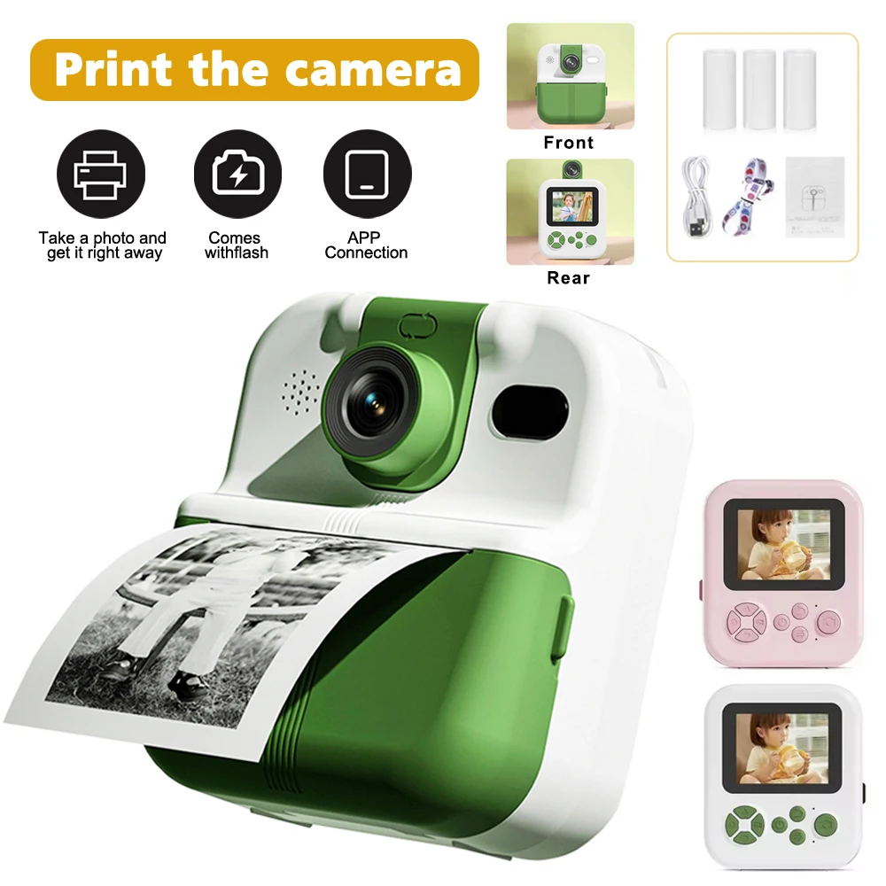 Children Digital Camera Instant Print Photo Kids Thermal Print