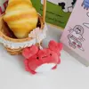 Kawaii Plush Marine Organisms Key Chain Crab Ray Fish Plush Doll Keychain Toys Charms Funny Fish Pendant Couple 1