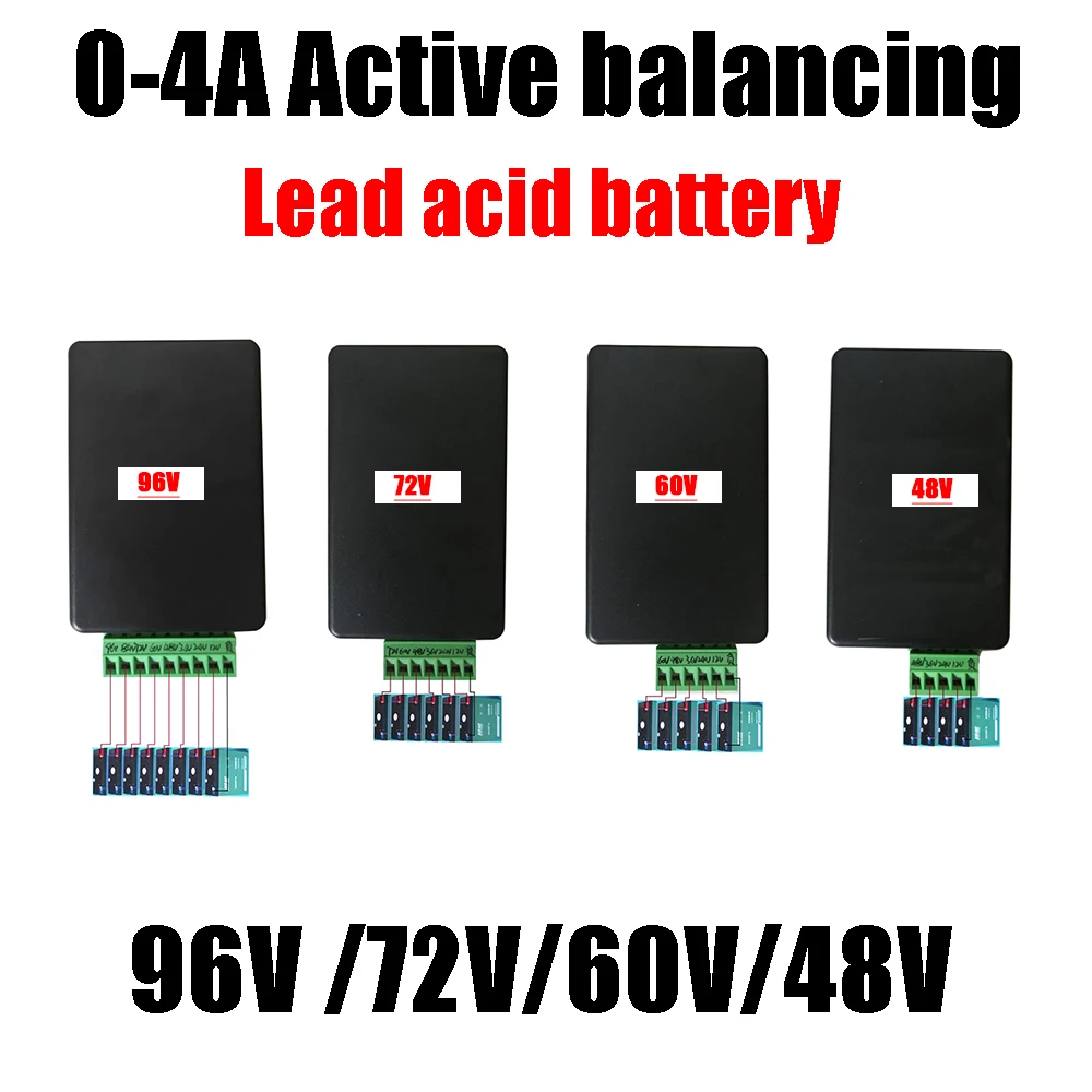 

0-4A Lead acid battery active balancing board voltage automatic balancer DC 12V 24V 36V 48V 60V 72V 84V 96V Electric vehicle