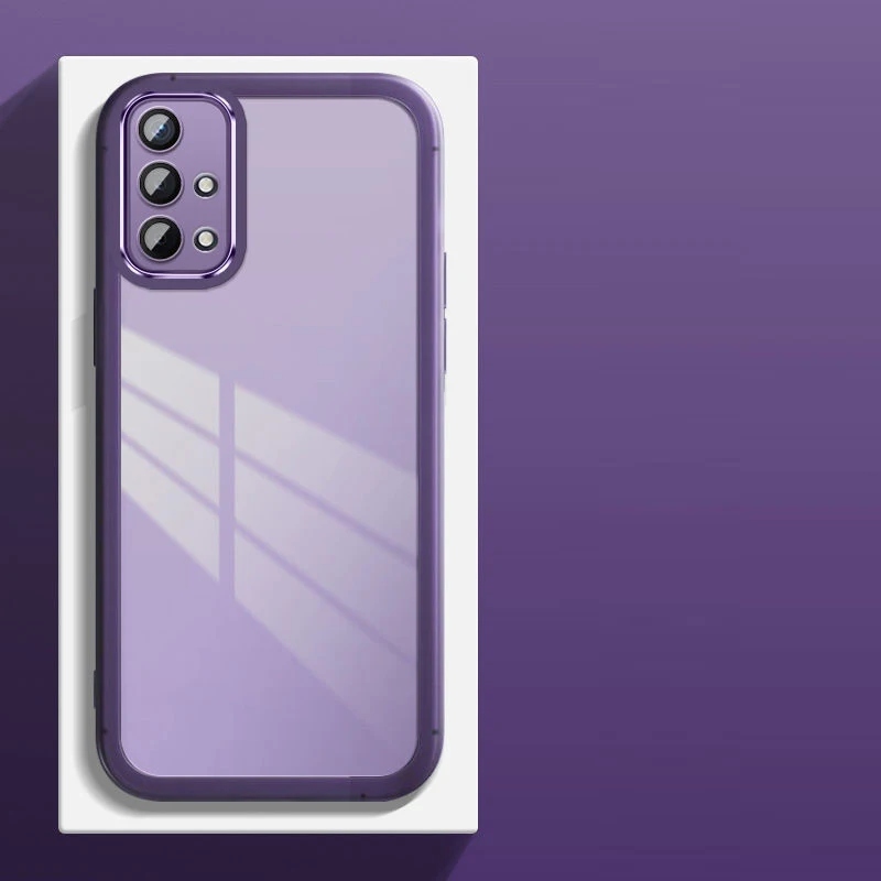 Enhanced Shockproof Plating Silicone Back Phone Case Cover