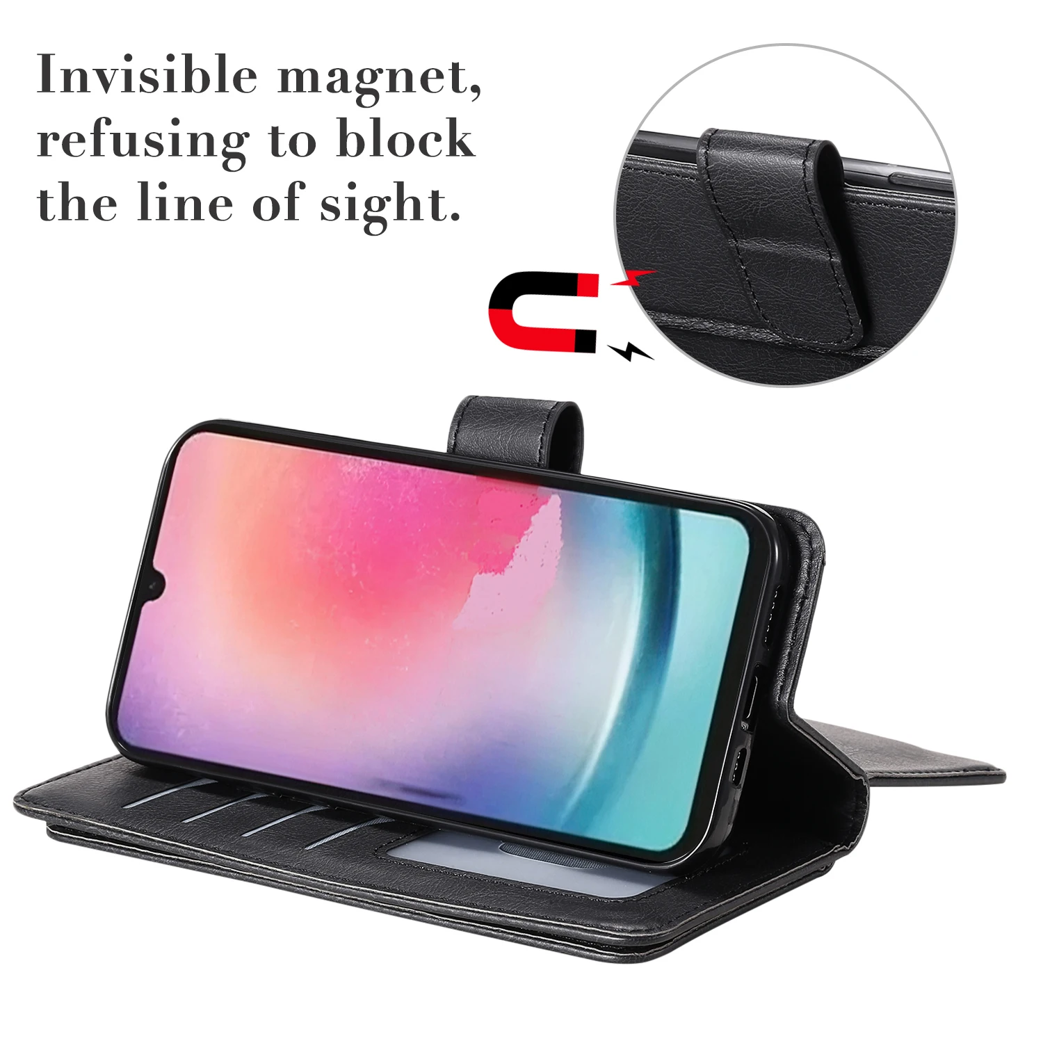 Folio Wallet Phone Case For Samsung Galaxy A14 A13 Lite A33 A53 A73 A34 A24 M54 A25 A23 A52S A72 A82 Wallet 9 Slot Card Cover