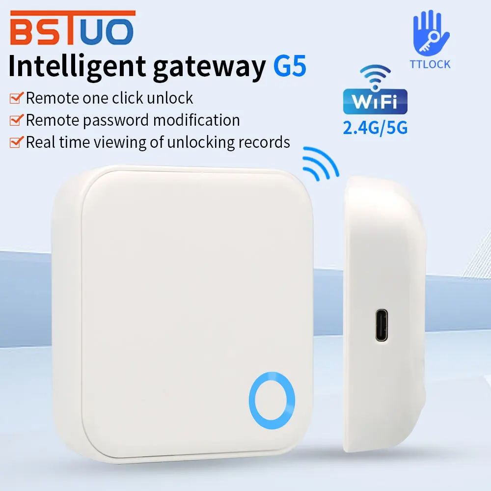 TtLock App 2.4G/5G Dual WiFi Band Gateway for Smart Door Locks – Real ...