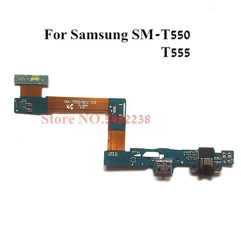 

10 pcs/Lot Original USB Charging Port Dock Flex Cable For Samsung SM-T550 T555 T550 Charger Plug Board With Headphone Jack Parts