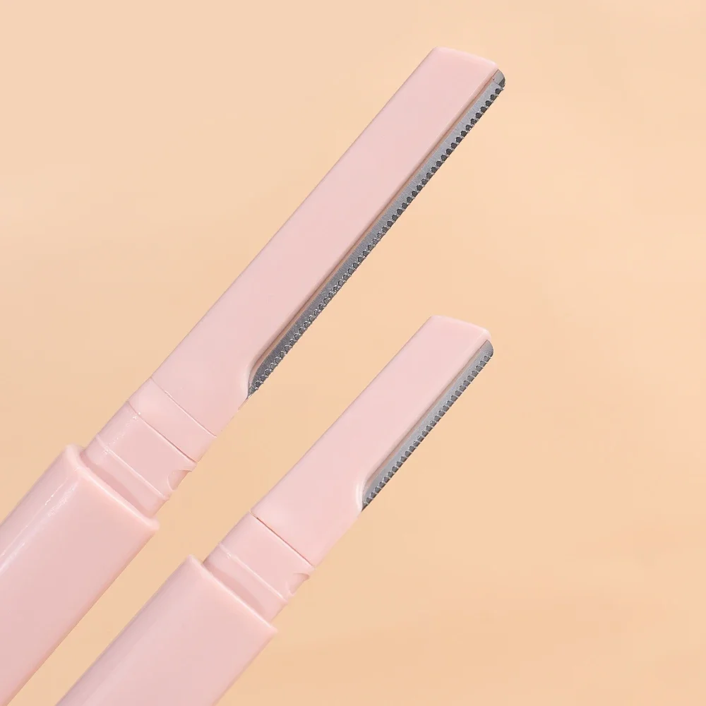 Double-ended Eyebrow Trimmer Blade Safe Professional Folding Knife Face Hair Removal Scraper Shaver For Makeup Beauty eyebrow trimmer set eyebrow trimmer eyebrow razor set electric epilator hair shaver eyebrow razor facial hair remover eyebrow scissors eyebrow trimmer blade face shaver