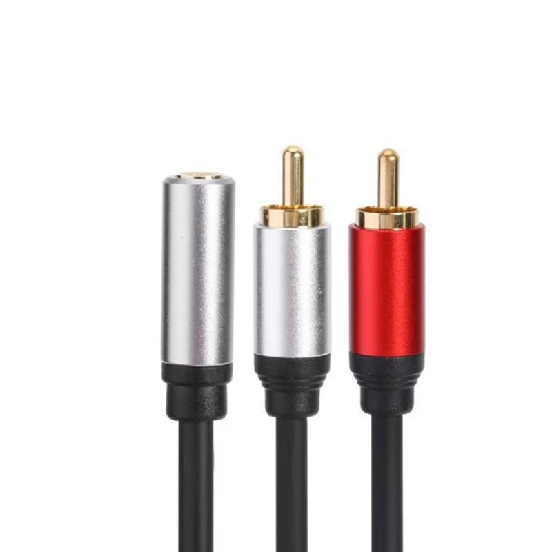 RCA Cable 2RCA Male To 3.5Mm Female Audio Aux Cable 3.5Mm Jack Rca Cable For MP3 Phone Home Theater DVD 2RCA Audio Cable