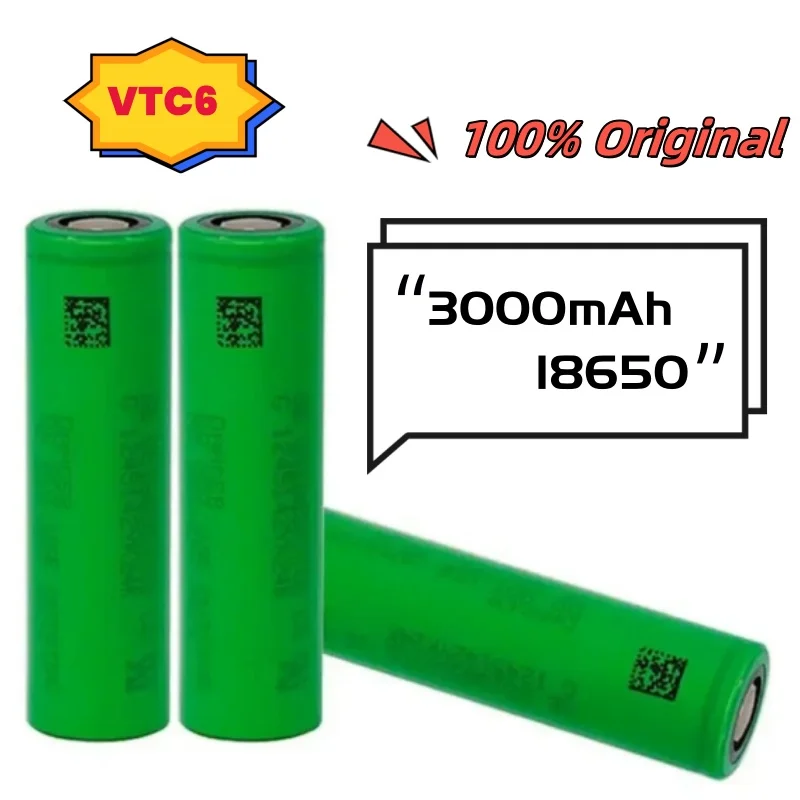 VTC637V3000mAhRechargeableLithiumionBattery18650SonyUS18650VTC630AToyFlashlight