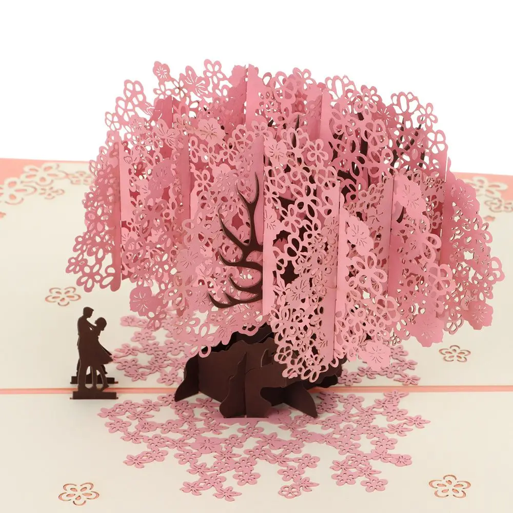 Greeting cards 3D Pop UP love card for wife and girlfriend gift for Valentine's Day anniversary wedding invitation greeting thank you cards