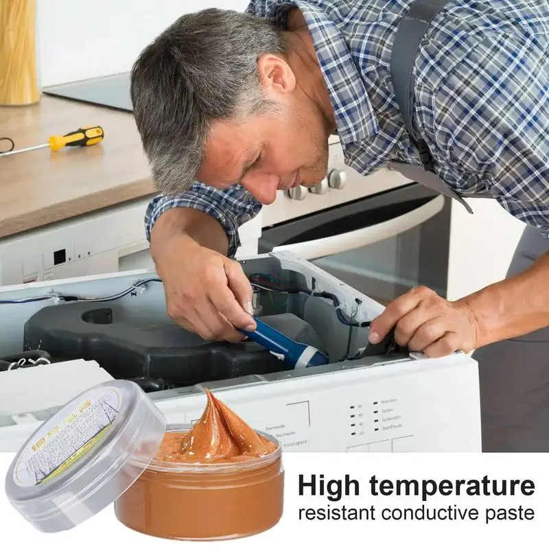 Copper Grease High Temperature Electrical Contact Grease 30g Conductive Paste Strong Adhesion Compound Paste for Automotive