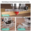 Brushless Electric Trimmer Woodworking Trimming Machine Wood Router Milling Engraving Slotting Machine Fit Dewalt 18V Battery 6