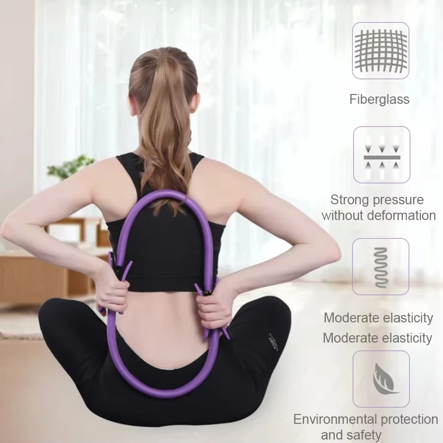 Yoga Circle Pilates Circle Yoga Ring Back Slimming and Leg Shaping Equipment Pelvic Floor Muscles and Thigh Fitness