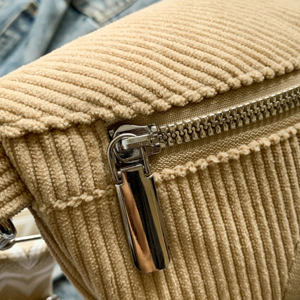 Lässige Cord Gürtel taschen für Frauen Mode Gürtel tasche weibliche Banane Hüft taschen Hüft tasche Multi-Taschen Brusttasche Umhängetaschen – Detail 12