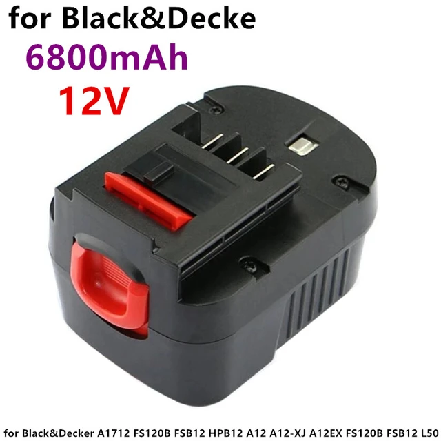 Black Decker A1712 Battery  Black Decker 12v Battery