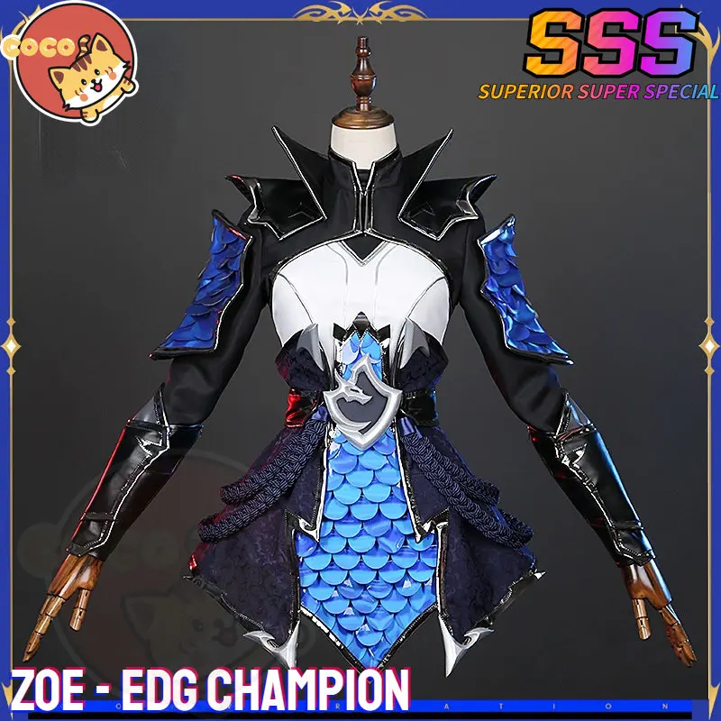 CoCos-SSS Game LOL Zoe EDG Champion Cosplay Costume Game Cos LOL Cosplay  Aspect of Twilight Costume and Cosplay Wig