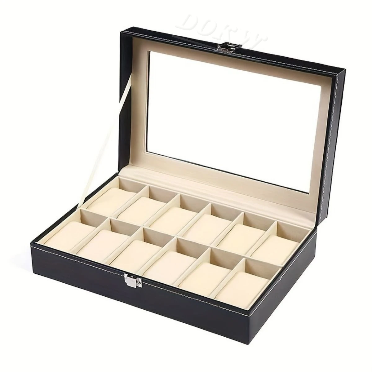 Luxury Transparent Watch Box 12 Slots Watch Storage Box Display Multi-piece Jewelry Jewelry Bracelet Watch Storage Box Watch Storage Bag Watch Storage Pouch Watch Protector