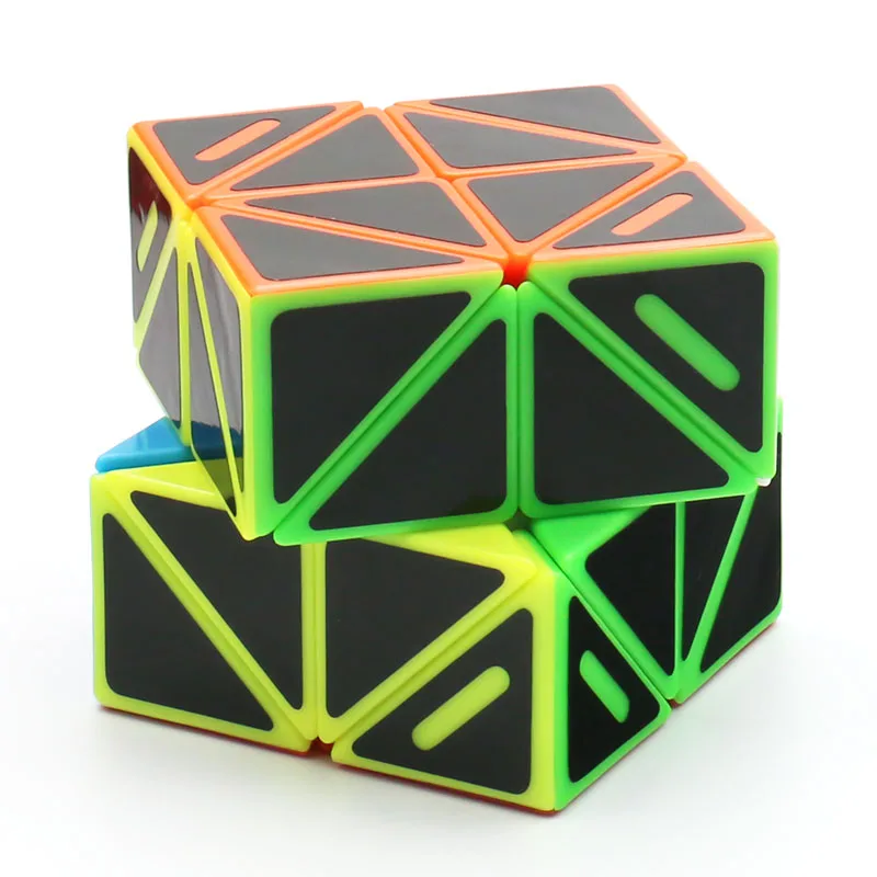 림 큐브 f/s WonderZ 2x2 + 스큐브 큐브 V2 트위스트 퍼즐 스티커리스 블랙 프라이머리 일루션 리미티드 매직 인텔리전스 장난감