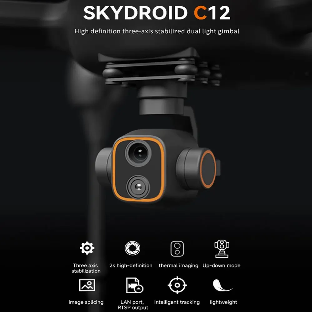 Vue aérienne capturée par un drone jouet enfant avec caméra thermique 2K, idéal pour l'apprentissage du pilotage.