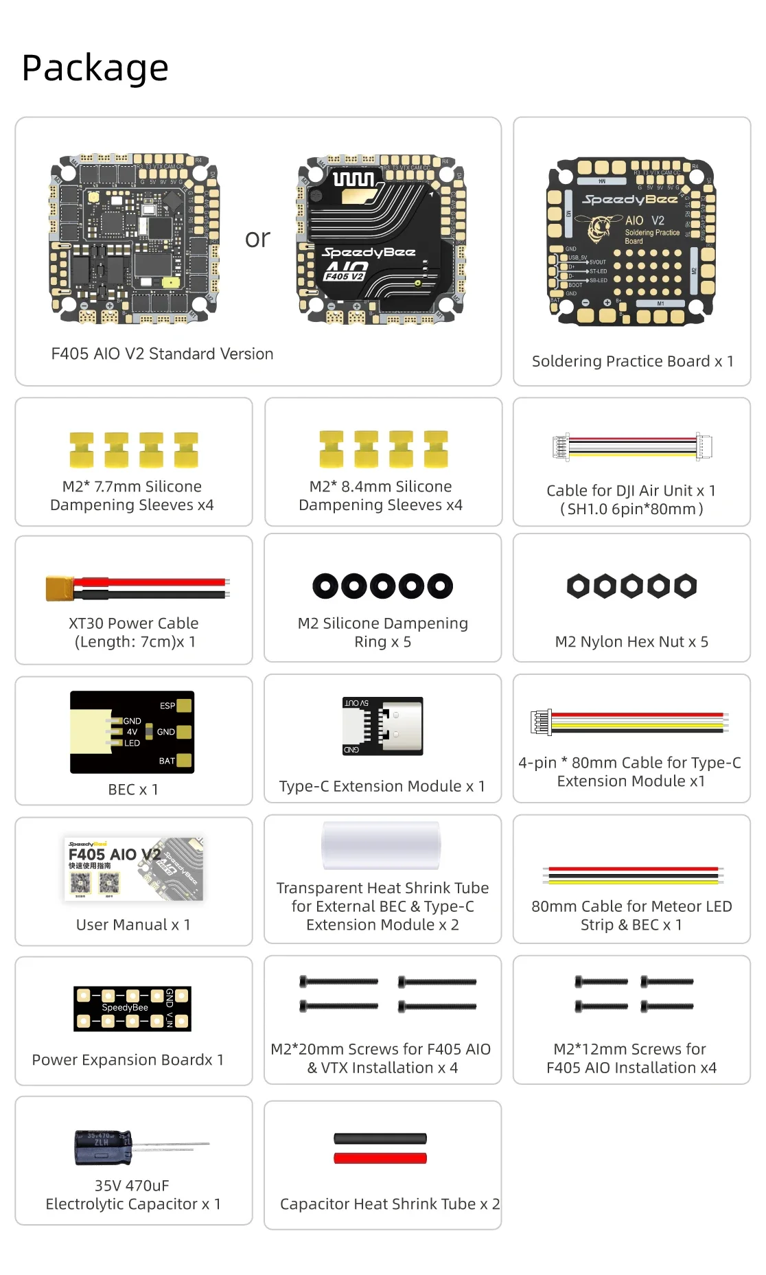 Speedybee F405 SpeedybeeF405 AIO V2 35A/40A 3-6S 5V/9V 1,5A BEC Betaflight Stack – Detail 20
