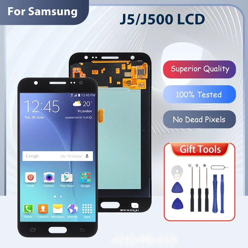 

1Pcs OLED J500 Display For Samsung Galaxy J5 2015 Lcd With Touch Screen Digitizer Replacement J500F J500M Assembly Free Shipping