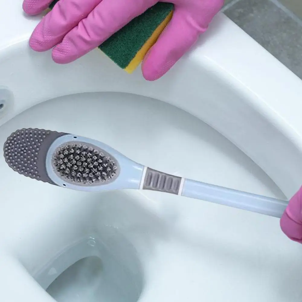 Description Picture 4 of itemToilet Brush Cleaner Toilet Brush And Holder Set Flexible Bathroom Toilet Brush Set Quick-Drying Toilet Bowl Cleaner For