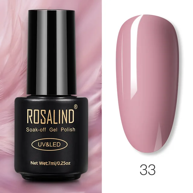ROSALIND Nail Gel Polish Glitter Series Gel Varnishes All For Manicure Soak Off UV Lamp Nails Art Semi Permanent Gel Polish RA33