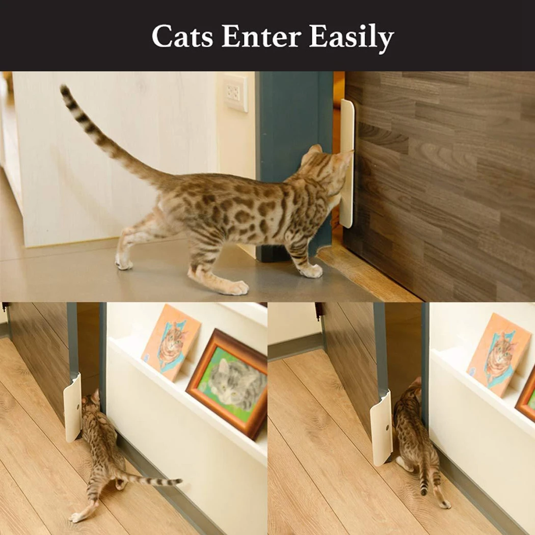 Automatic Pet Door Opener Controllable Entry Training Open Hole Doorway Without Drilling Easy Installation For Dog Cat Removable