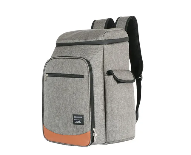 Zaino Termico 20 Litri Impermeabile - Grigio, Per Picnic, Campeggio E Spiaggia - Foto 9