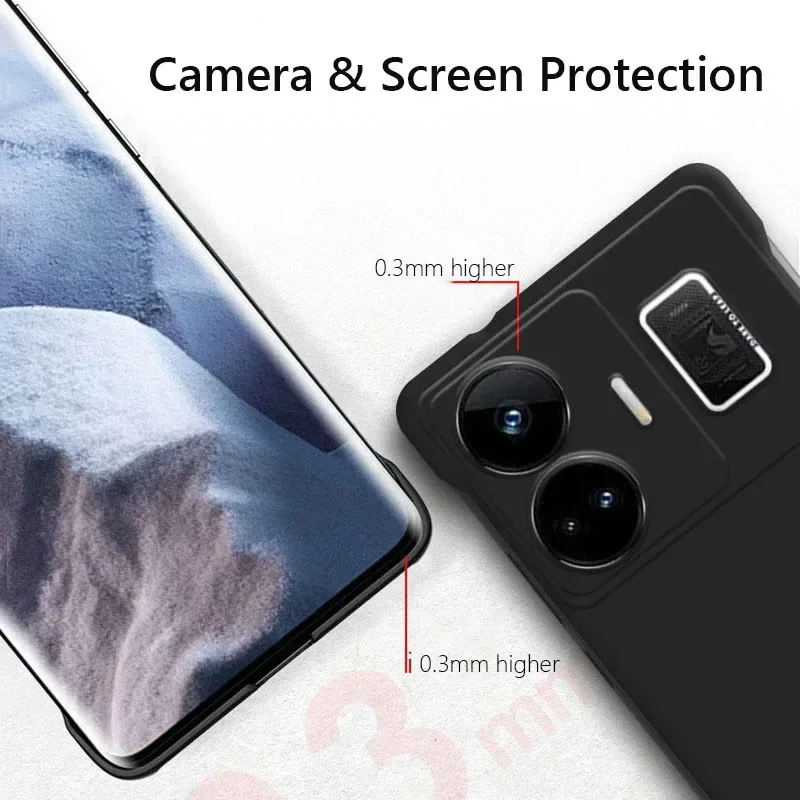 Frameless Slim Matte Hard Back Cover Case - ShockProof Skin