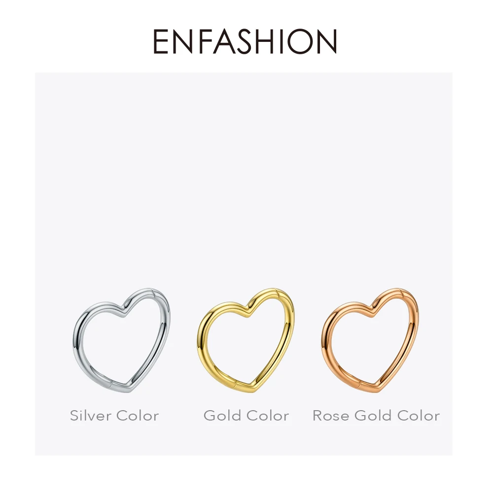 ENFASHION Heart Cuff Bangles For Women Accessories Gold Color Brass Bracelets Fashion Jewelry Friends Gifts Pulseira BC2006 bangle bracelet