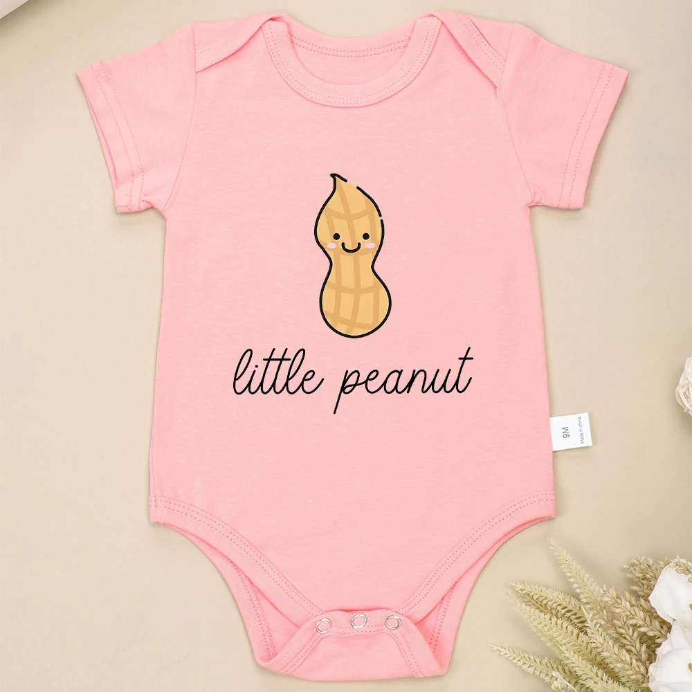 Little Peanut Baby Boy Bodysuit Cute Cartoon Newborn Clothes