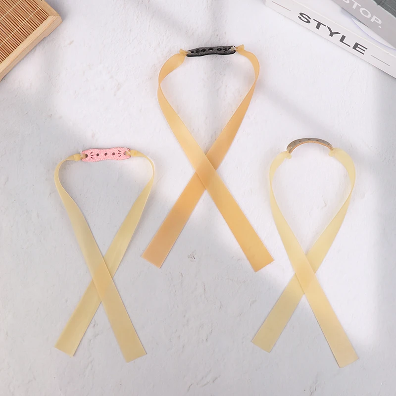10Pcs Slingshot Hunting Rubber Band 0.65-1.2MM High Elasticity Catapult Accessories