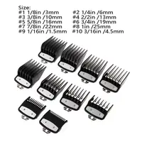 1PC Professional 10 Sizes Hair Clipper Limit Comb Salon Barber Cutting Guide Replacement Attachment Hair Trimmer Styling Tools 2