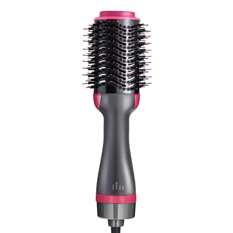New upgrade Dual voltage 100-240V Hair Dryer Brush Straightener Curler Comb Electric Blow Roller Styler